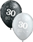 30 ára blöðrur (2 litir) 28cm