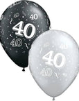 40 ára blöðrur (2 litir)