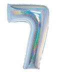Syndrandi (Iridescent) tölustafablöðrur, 76 cm