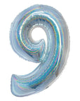 Syndrandi (Iridescent) tölustafablöðrur, 76 cm