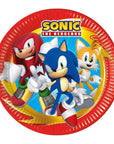 Rauðir Sonic matardiskar 8stk