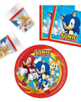 Rauðir Sonic matardiskar 8stk