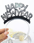 Áramóta kóróna “Happy New Year” - margir litir