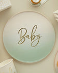 Grænir “Baby” matardiskar 8 stk