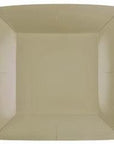 Ferkantaðir dökkbeige (Taupe) kökudiskar 10 stk