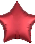 Mattar stjörnulaga álblöðrur (margir litir) 43cm