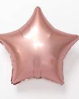 Mattar stjörnulaga álblöðrur (margir litir) 43cm