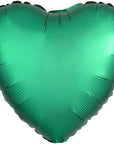 Mattar hjartalaga álblöðrur (margir litir) 45cm