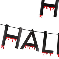 Blóðug “Happy Halloween” skrautlengja 3m
