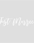 “Just married” bíla límmiði
