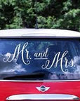 “Mr. and Mrs.” Bíla límmiði