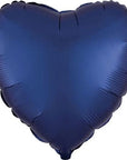 Mattar hjartalaga álblöðrur (margir litir) 45cm
