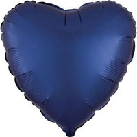 Mattar hjartalaga álblöðrur (margir litir) 45cm