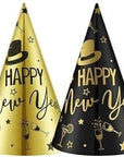 “Happy New Year” strýtuhattur, 3 litir