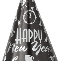 “Happy New Year” strýtuhattur, 3 litir