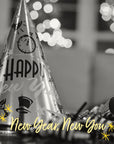 “Happy New Year” strýtuhattur, 3 litir