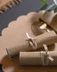 Dökkbeige (Taupe) matarservíettur 25 stk