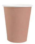 Rósagyllt pappaglös 10stk, 250 ml