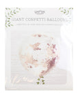 Rose gold Confetti blaðra stór - 3stk