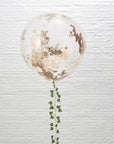 Rose gold Confetti blaðra stór - 3stk