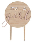 Viðar kökutoppur “It´s a girl”