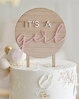 Viðar kökutoppur “It´s a girl”