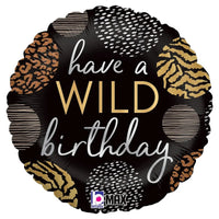 Svört “have a WILD birthday” álblaðra 46cm
