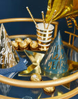 Blár eða gylltur “Happy New Year” strýtuhattur