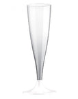 Hvít vínglös úr plasti (fjölnota) - 6stk í pakka, 140ml