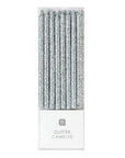 Silfur 10 cm glimmer kerti 16stk