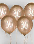 “30” blöðrur, 5 stk