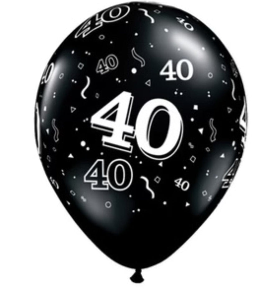 40 ára blöðrur (2 litir)
