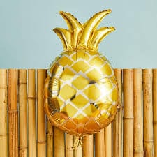 Gyllt og silfur ananas álblaðra 60cm