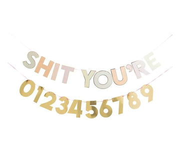 Shit you´re - skrautlengja (með tölustöfum)- 2m