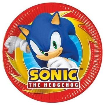 Rauðir Sonic kökudiskar 8stk