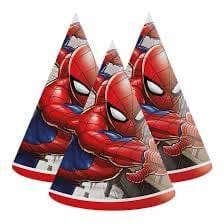Spiderman strýtuhattar- 6stk