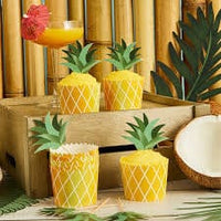Ananas box og matar pinnar - 10 stk.
