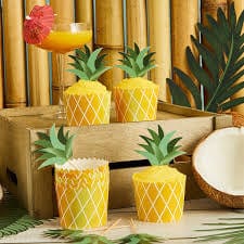 Ananas box og matar pinnar - 10 stk.