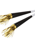 Gylltur eða Silfurlitaður blásturslúður með kögri - 23cm