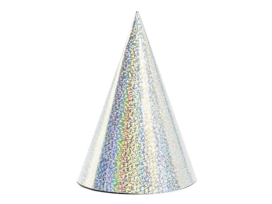 Syndrandi silfur strýtuhattur með munstri 17cm