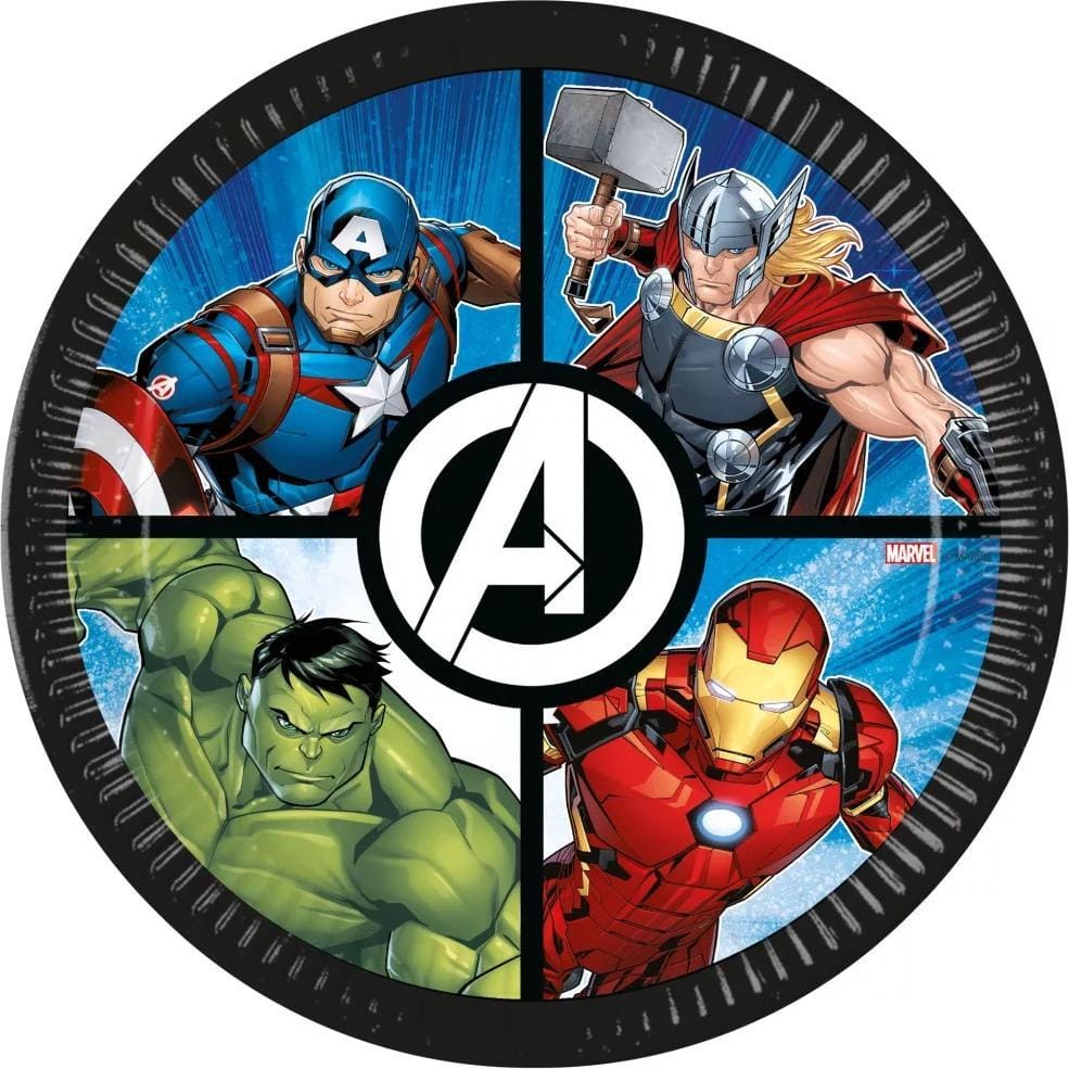 Avengers Marvel matardiskar- 8stk