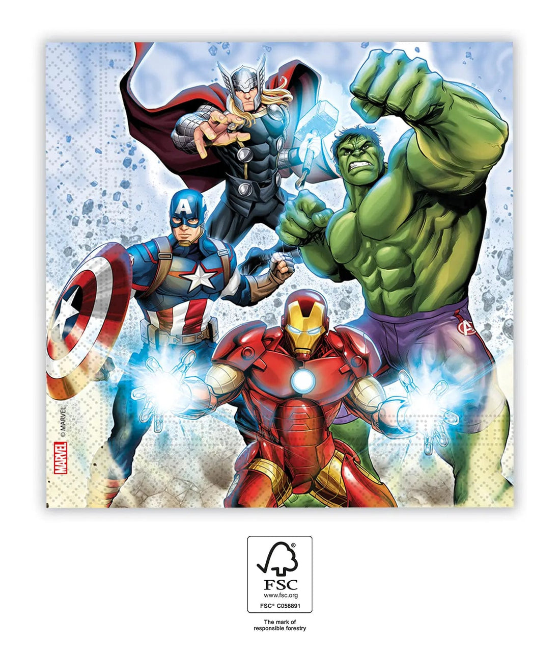 Avengers matarservíettur  20stk