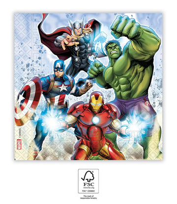 Avengers matarservíettur  20stk