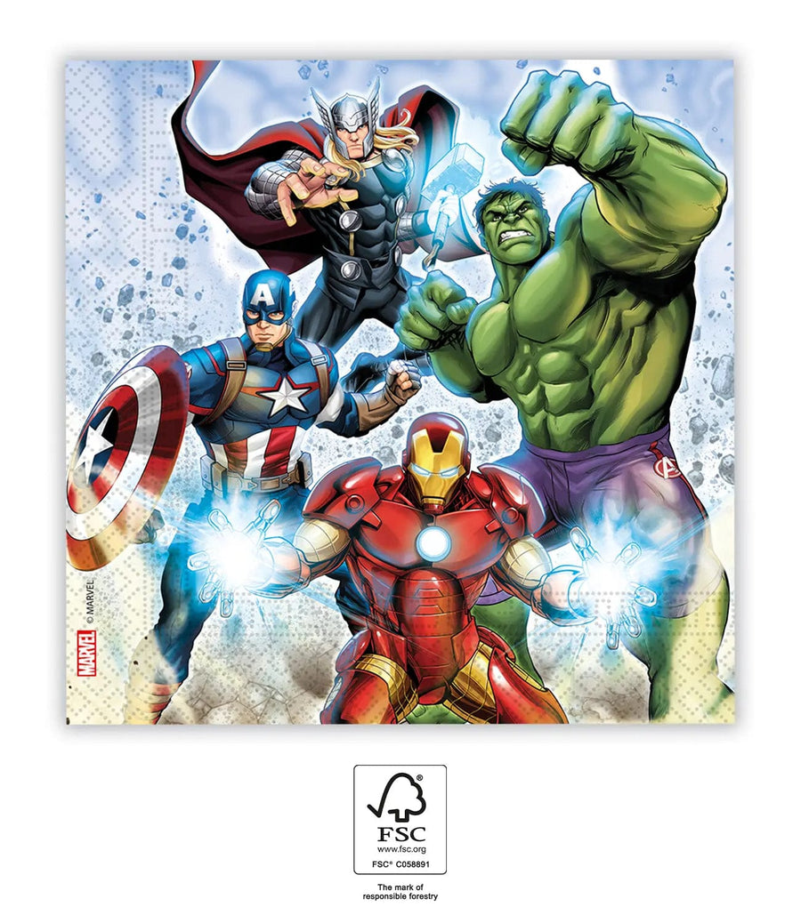 Avengers matarservíettur  20stk