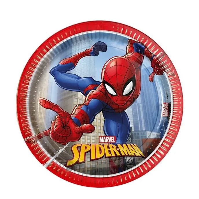 Spiderman diskar 8stk í pakka 19.5cm