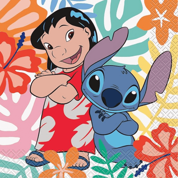 Stitch servíettur með Lilo - 16st