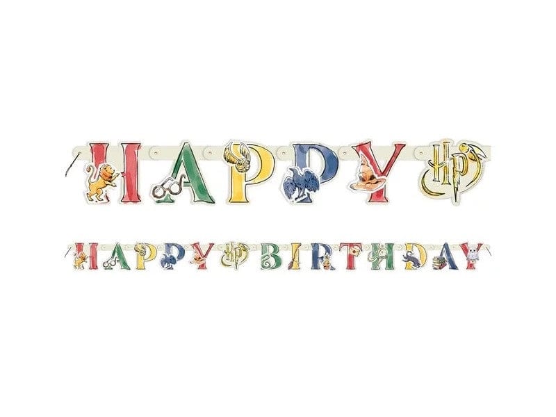 Harry Potter “Happy  Birthday” skrautlengja 1,8m
