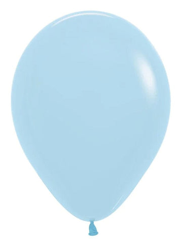 Ljósblá pastel mött blaðra  30cm