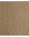 Dökkbeige (Taupe) matarservíettur 25 stk