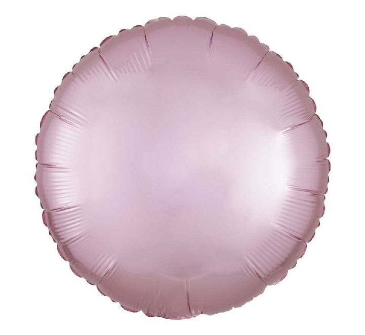 Bleik satín álblaðra - 43cm